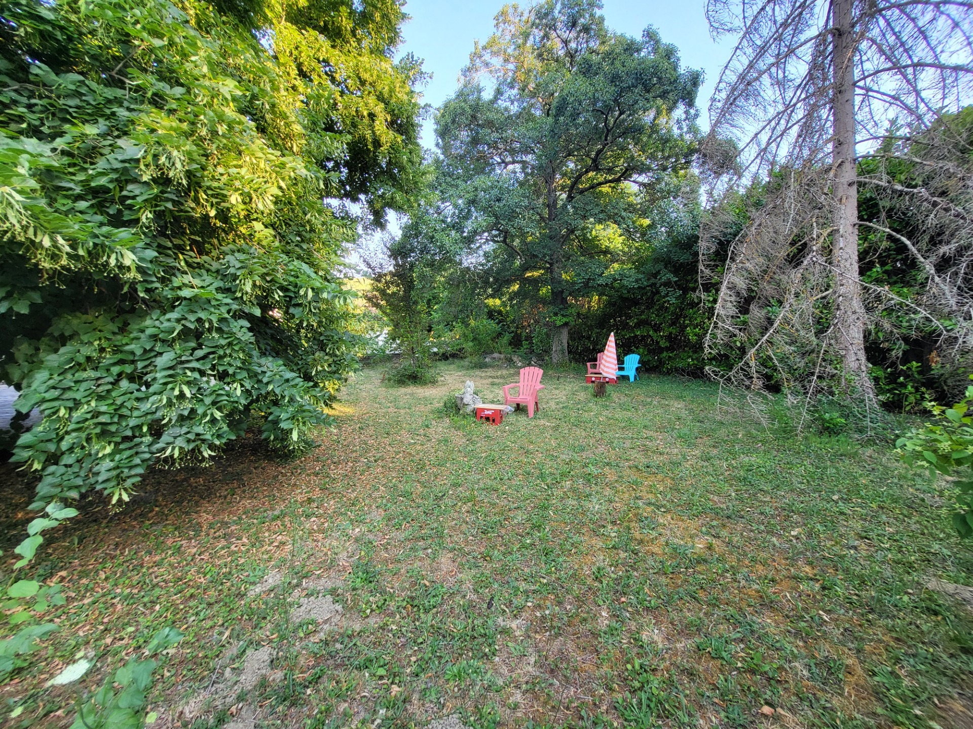 Espace détente dans le jardin